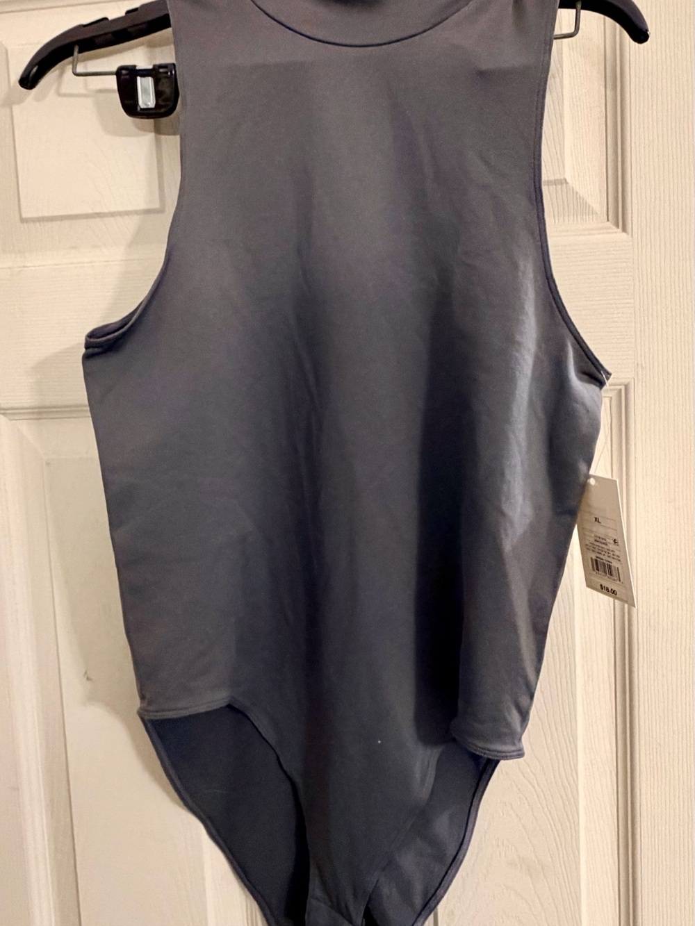 a new day xl Sleeveless Bodysuit in Slate Gray
